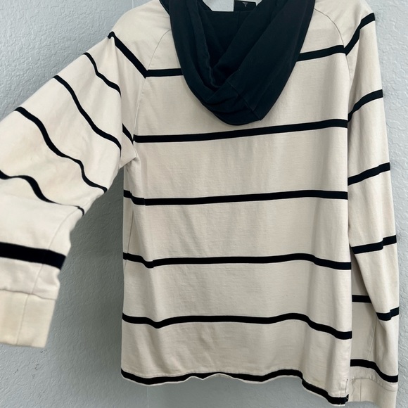 Huf black and white hooded long sleeve size large - Picture 9 of 11